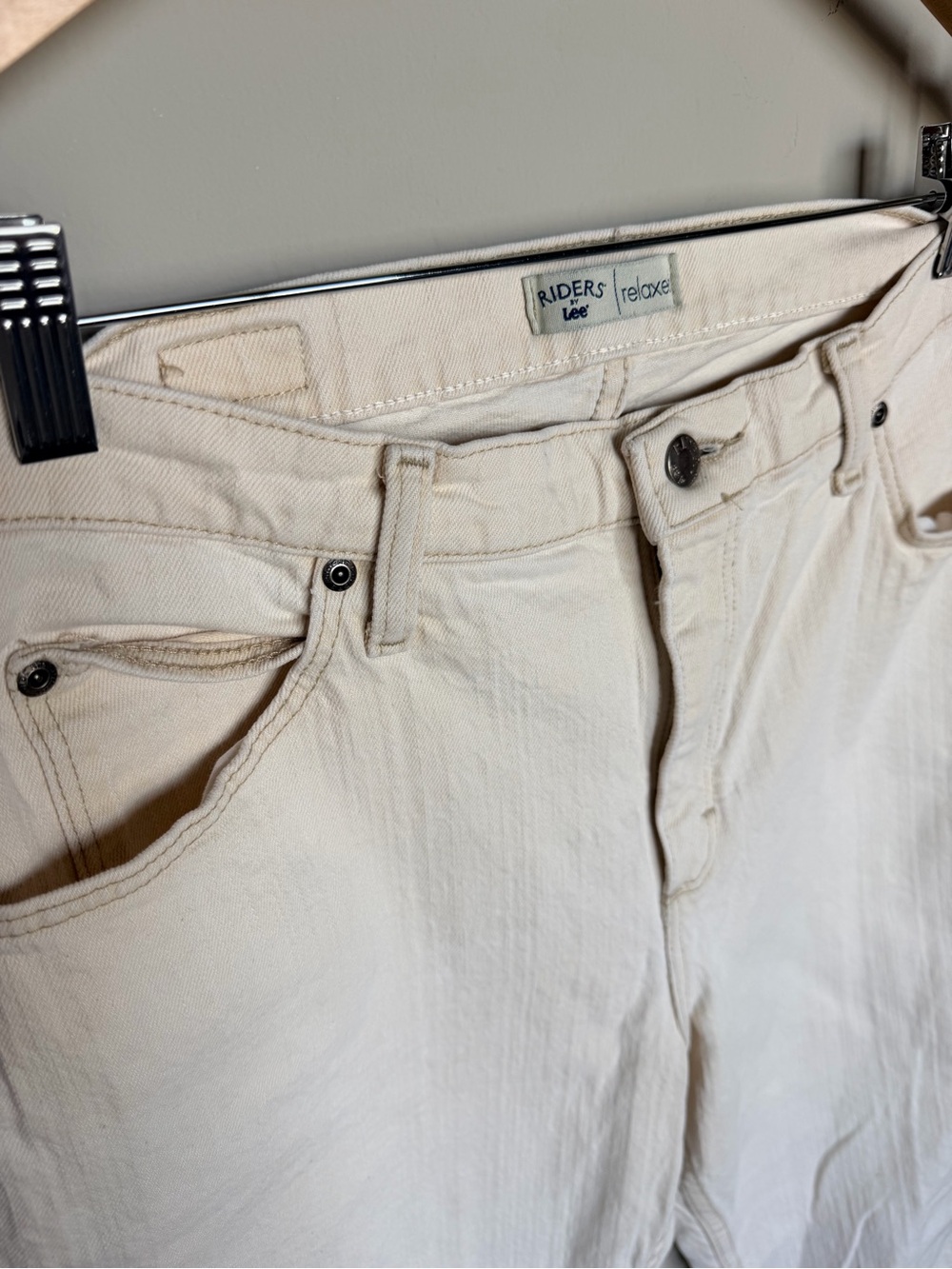 Lee Women's Off-White Straight Leg Jeans - Picture 2 of 11